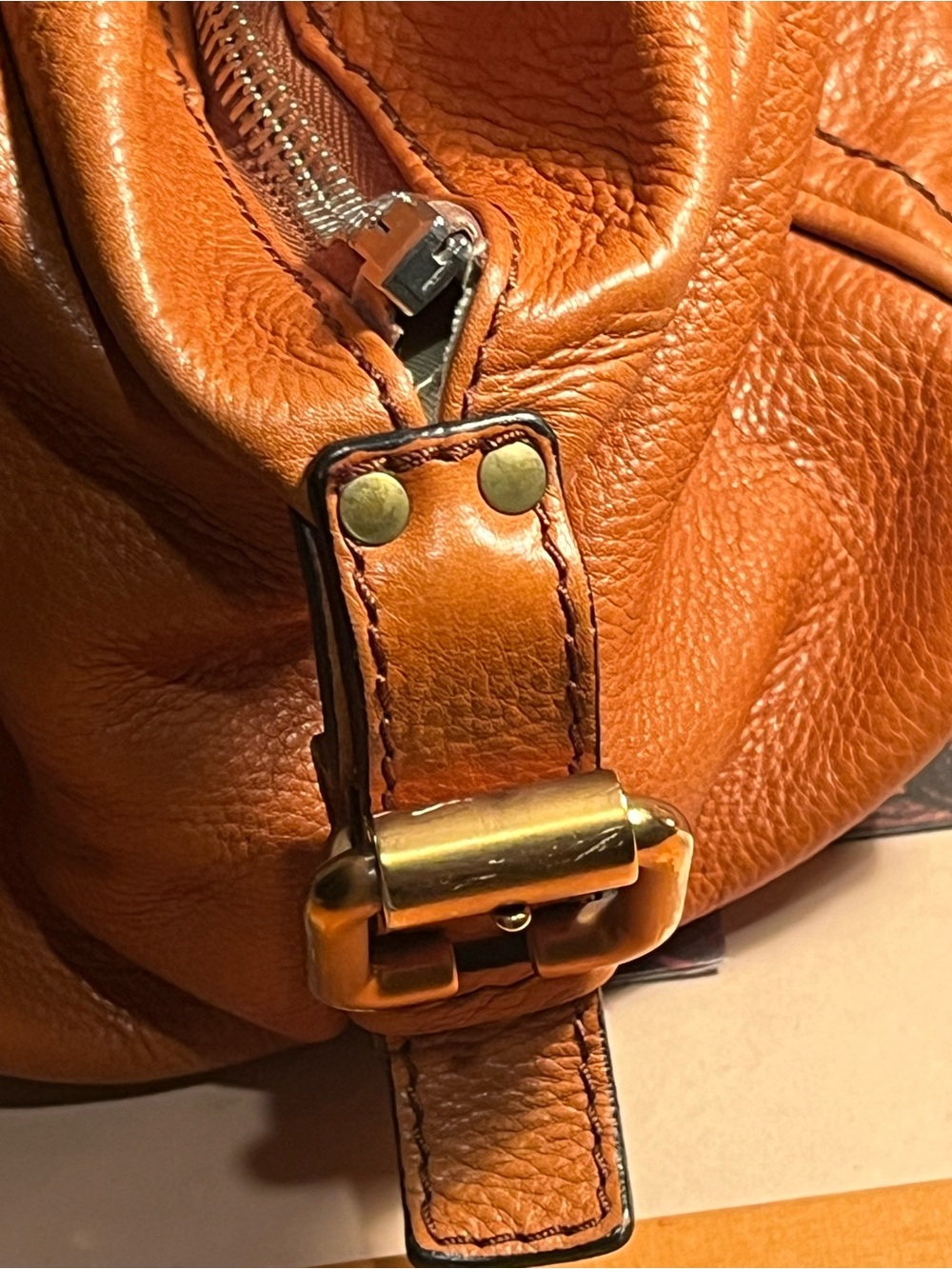 CHLOE PADDINGTON Leather Slouch Shoulder Bag (LOCK & KEY ) ICONIC Early 2000s π€ - Picture 6 of 16